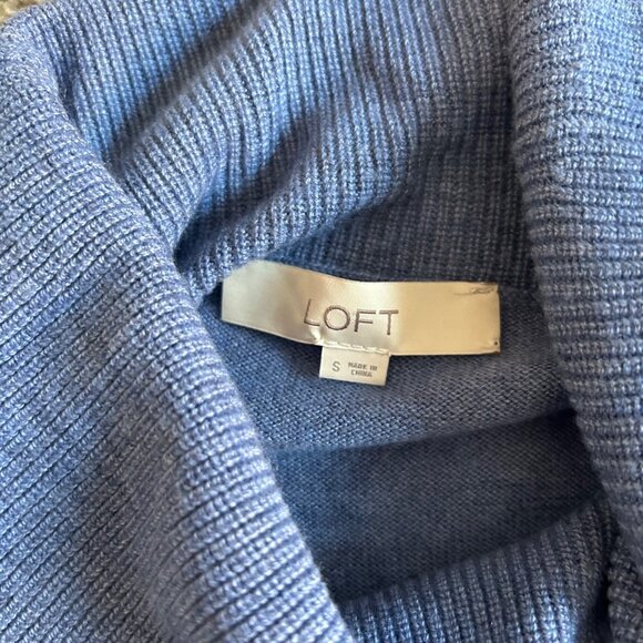 Loft Womens Sz Small Cowl Neck Casual Sweater Long Sleeve Lightweight - Picture 5 of 7